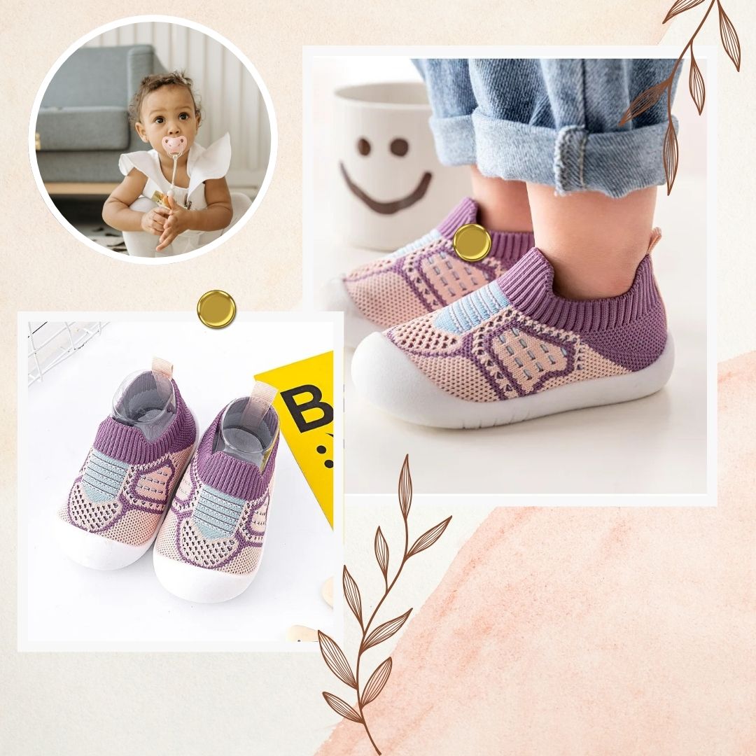 chaussures-bebe-violet-souple
