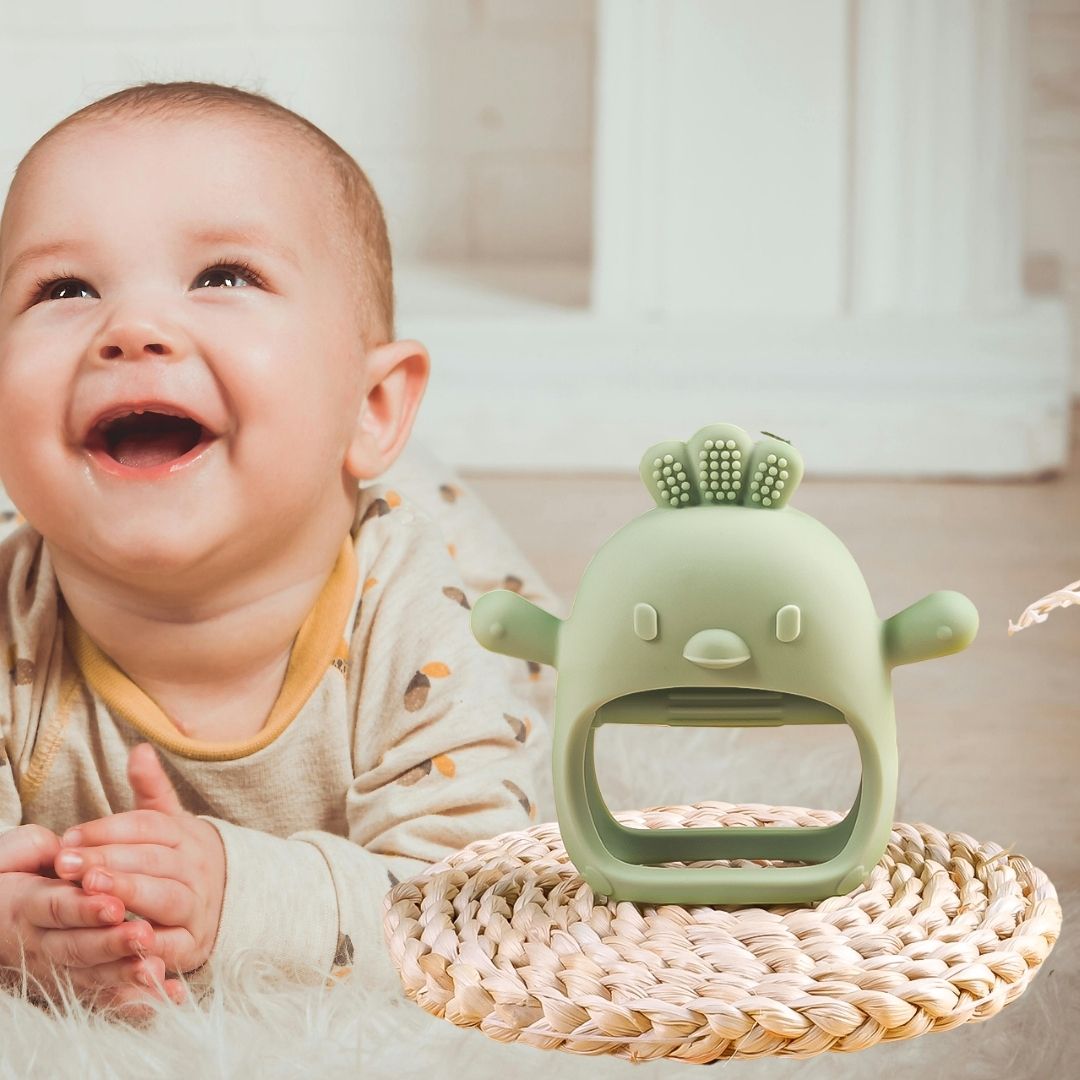jouet-dentition-bébé-vert