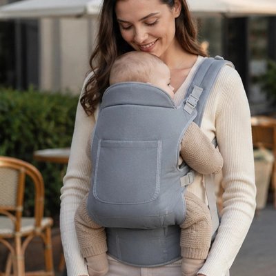 Porte bebe gris maman caline bebe