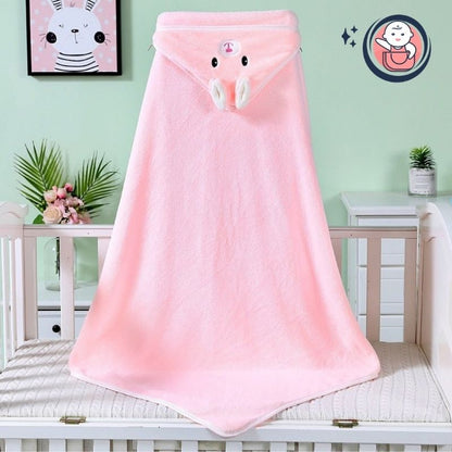 Cape-de-bain-bébé-rose